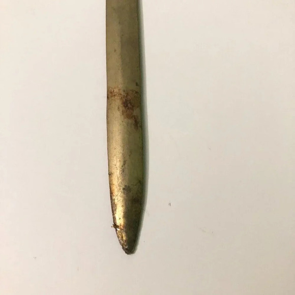 Vintage Brass Canadian Maple Leaf Letter Opener 7.5 Inch Long - Picture 9 of 14
